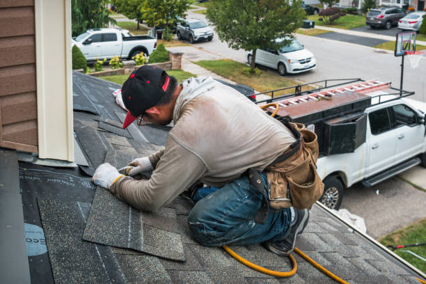 Professional Roofing technician working in Danciger, TX